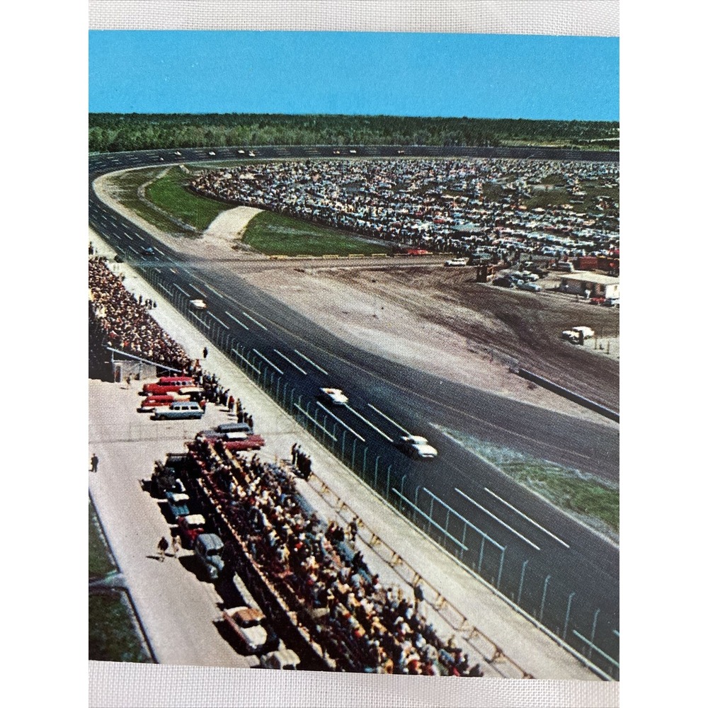 Daytona International Speedway Vintage Postcard RPPC Daytona Beach FL Unposted - Picture 3 of 8